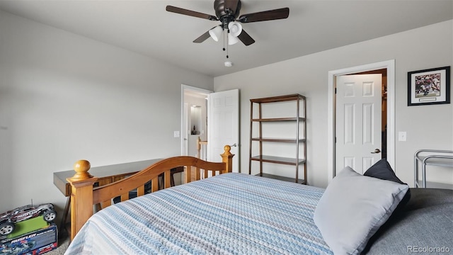 11818 Rio Secco Rd, Peyton, CO 80831 - bedroom with a ceiling fan