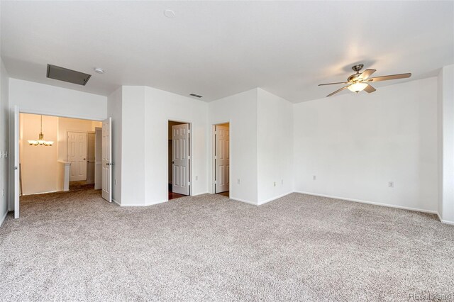 15955 E Geddes Dr Unit 55, Aurora, CO 80016 - unfurnished bedroom with carpet floors, baseboards, and ceiling fan