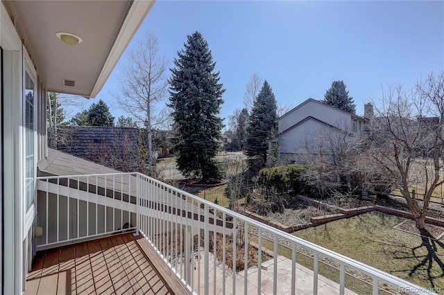 balcony with visible vents