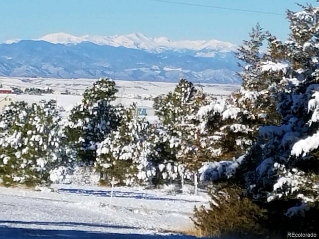 view of mountain feature