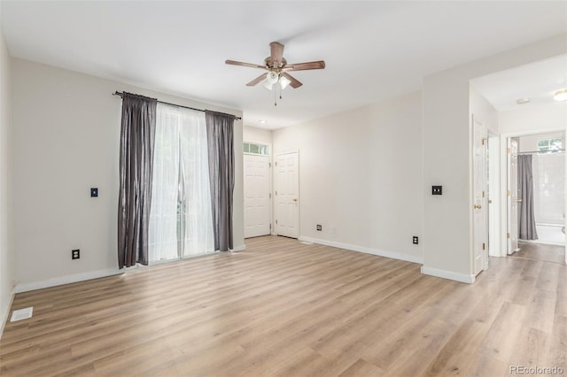 12931 Lafayette St Unit G, Thornton, CO 80241 - unfurnished room with ceiling fan and light wood-style flooring