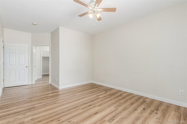 12931 Lafayette St Unit G, Thornton, CO 80241 - spare room with light wood-style floors and ceiling fan