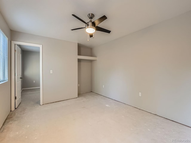 1731 Uinta St, Denver, CO 80220 - unfurnished bedroom featuring ceiling fan