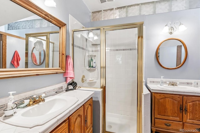 912 S Washington St, Denver, CO 80209 - full bathroom with a stall shower and vanity