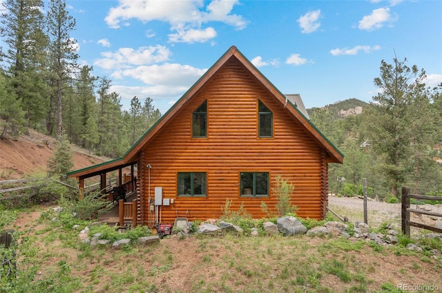 27264 Schuyler Gulch Rd, Pine, CO 80470 - view of side of property featuring log exterior
