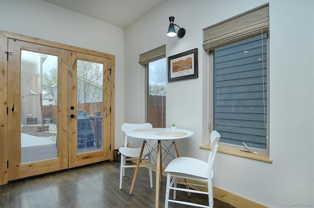 656 S Gunnison Ave, Buena Vista, CO 81211 - doorway with wood finished floors and french doors