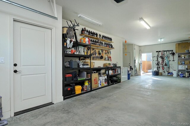 656 S Gunnison Ave, Buena Vista, CO 81211 - garage with a workshop area