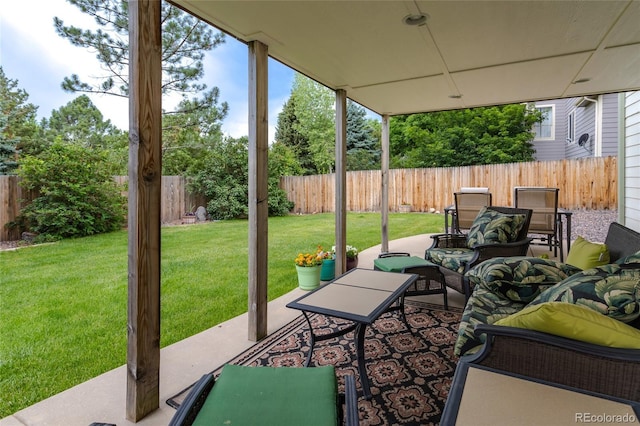 14261 W Evans Cir, Lakewood, CO 80228 - fenced backyard featuring a patio area