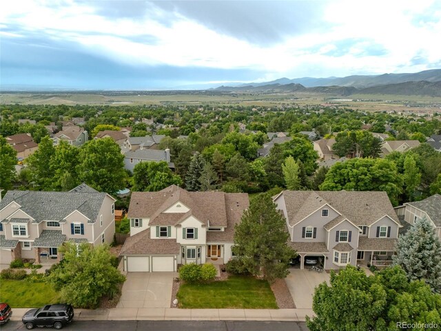 14261 W Evans Cir, Lakewood, CO 80228 - aerial perspective of suburban area with a mountainous background