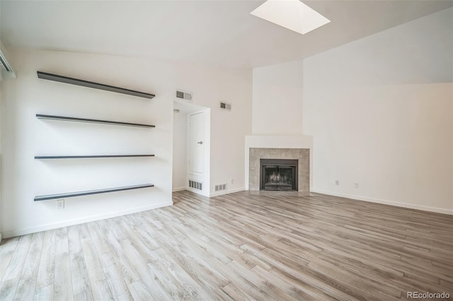 10303 E Peakview Ave Unit G203, Englewood, CO 80111 - unfurnished living room featuring visible vents and wood finished floors