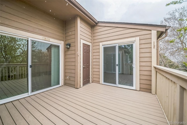 10303 E Peakview Ave Unit G203, Englewood, CO 80111 - view of wooden deck
