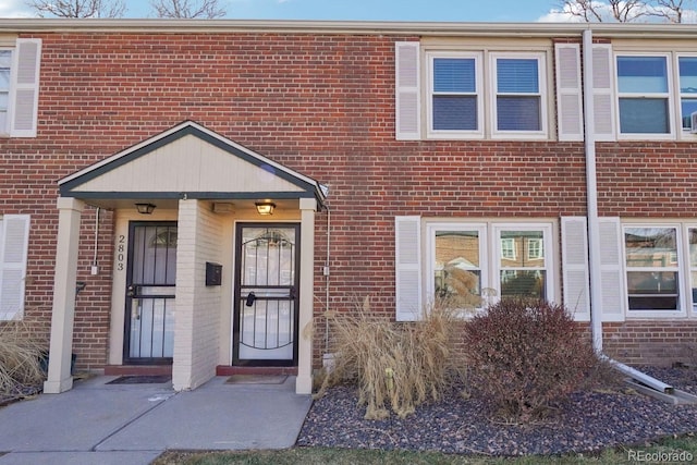 multi unit property with brick siding