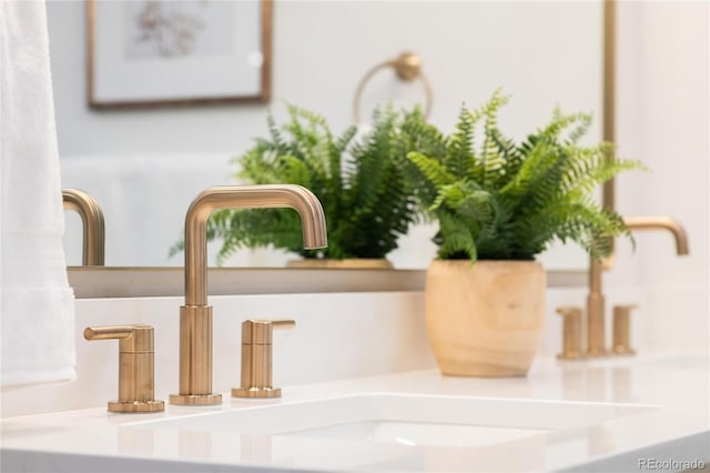interior details featuring a sink