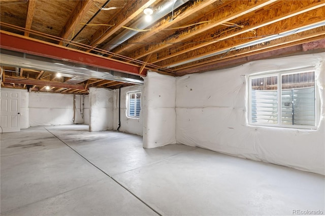 view of basement
