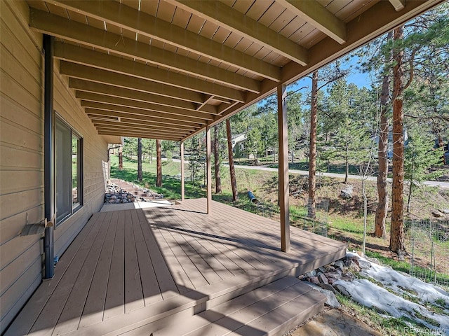4228 Scenic Village Dr, Evergreen, CO 80439 - view of deck