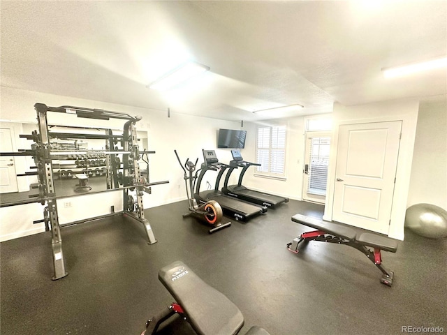 view of exercise room