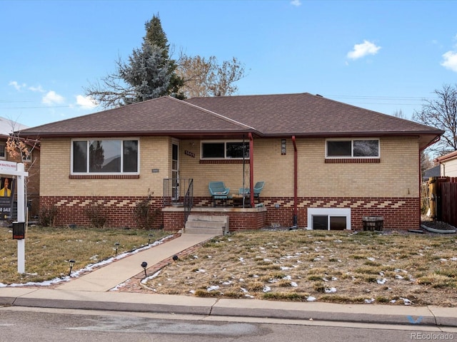 view of front of property