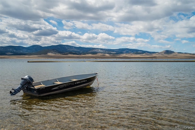 688 Tiara Rd, Lake George, CO 80827 - dock featuring a water and mountain view