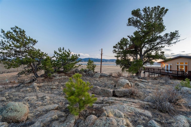 688 Tiara Rd, Lake George, CO 80827 - view of yard with a deck with mountain view
