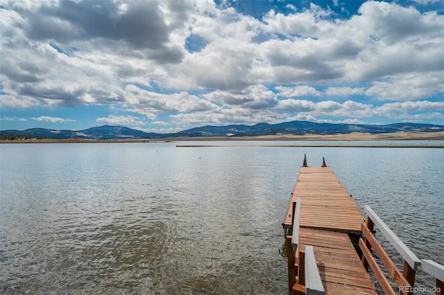 688 Tiara Rd, Lake George, CO 80827 - dock area with a water and mountain view