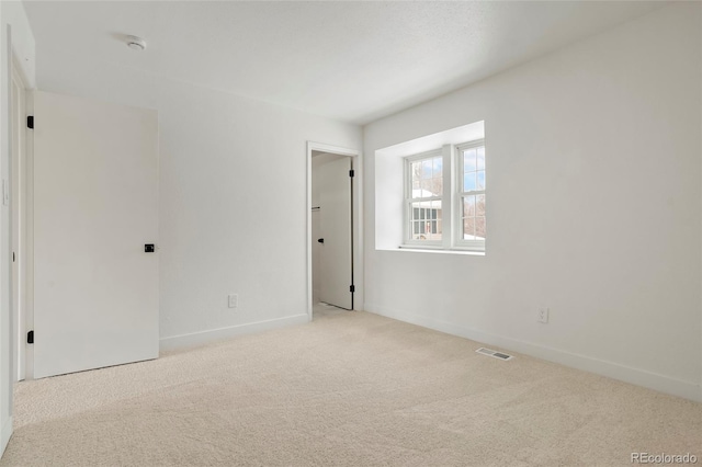 view of carpeted empty room