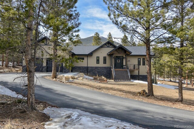 30298 San Isabel Rd, Buena Vista, CO 81211 - view of front facade featuring stone siding