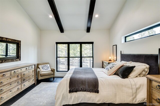 30298 San Isabel Rd, Buena Vista, CO 81211 - bedroom with dark wood-style flooring and recessed lighting