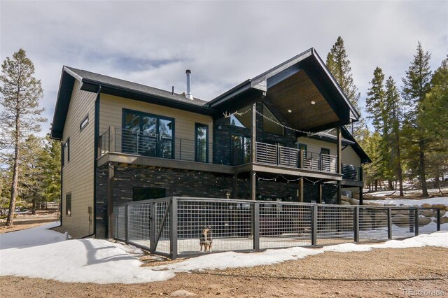30298 San Isabel Rd, Buena Vista, CO 81211 - view of front of property with a balcony