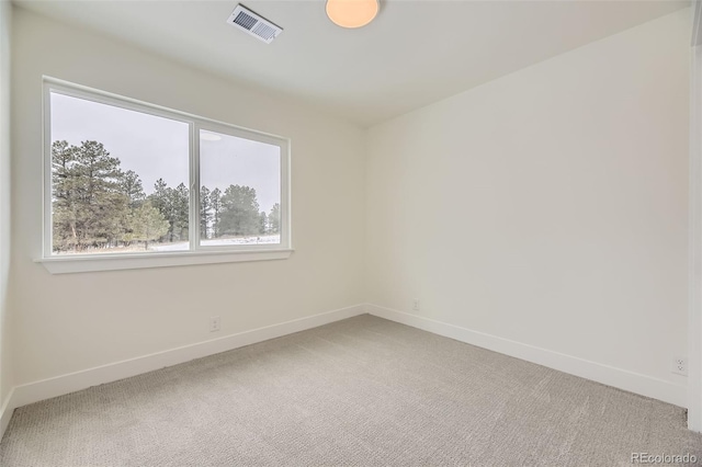 view of carpeted empty room