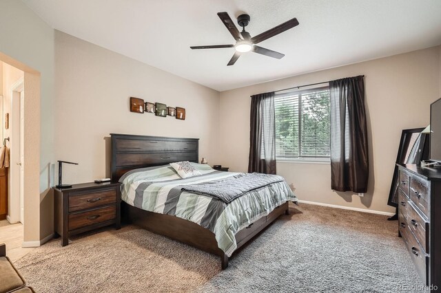 15056 Fillmore Way, Thornton, CO 80602 - bedroom featuring light carpet and ceiling fan