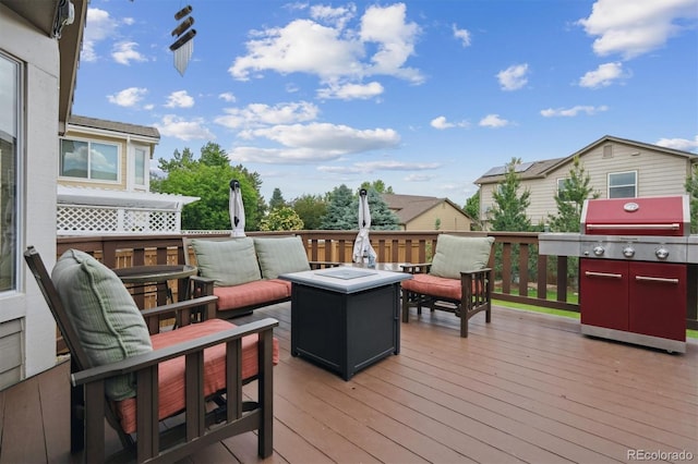 3305 White Oak Ln, Highlands Ranch, CO 80129 - deck featuring an outdoor hangout area