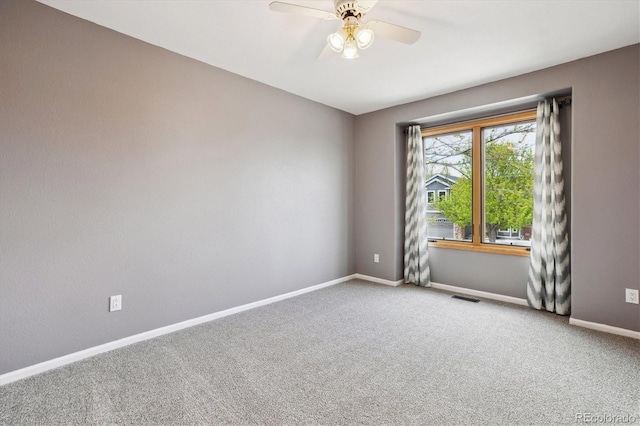 5282 Devon Ave, Castle Rock, CO 80104 - unfurnished room featuring carpet, baseboards, and ceiling fan