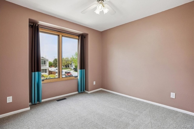 5282 Devon Ave, Castle Rock, CO 80104 - empty room with carpet floors, a ceiling fan, and baseboards