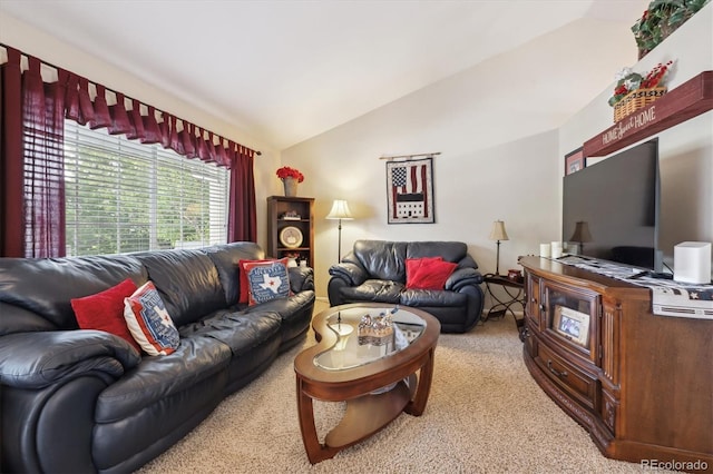 23634 Broadmoor Dr, Parker, CO 80138 - living area with vaulted ceiling and light colored carpet