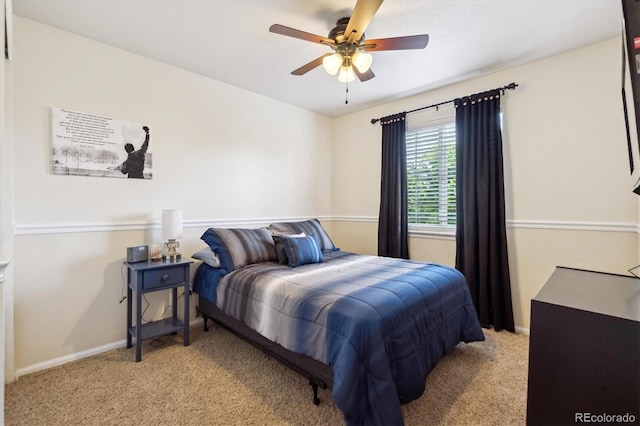 23634 Broadmoor Dr, Parker, CO 80138 - bedroom with light colored carpet and a ceiling fan