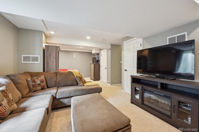 23634 Broadmoor Dr, Parker, CO 80138 - living room with recessed lighting and light colored carpet