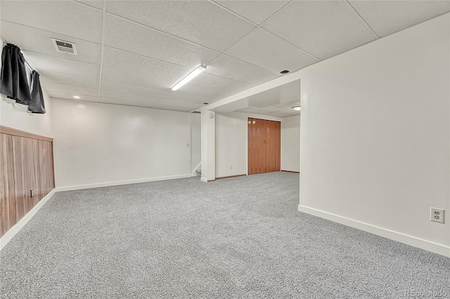 3490 Mowry Pl, Westminster, CO 80031 - finished basement featuring a drop ceiling and carpet