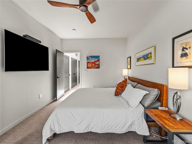 3133 Blake St Unit 3, Denver, CO 80205 - carpeted bedroom with a ceiling fan and baseboards