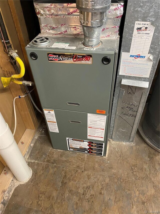 542 E Caley Dr, Centennial, CO 80121 - utility room featuring heating unit