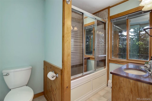 96 Carolyn Rd, Evergreen, CO 80439 - full bath featuring vanity and enclosed tub / shower combo