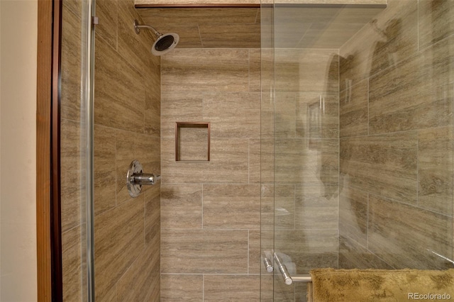 room details featuring a stall shower