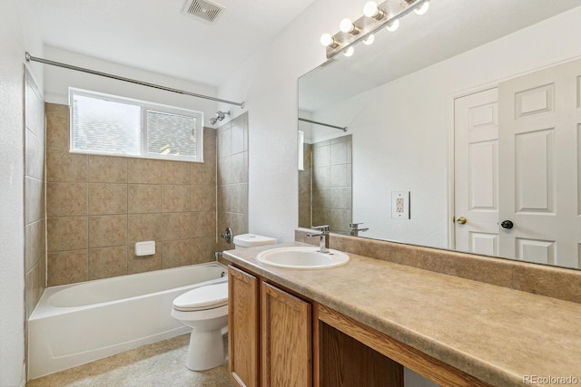 15762 Olmsted Pl, Denver, CO 80239 - full bath with toilet, vanity, and shower / bath combination