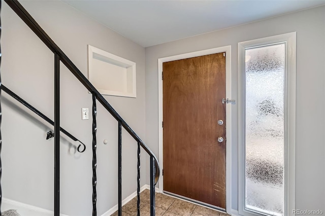 view of tiled entryway