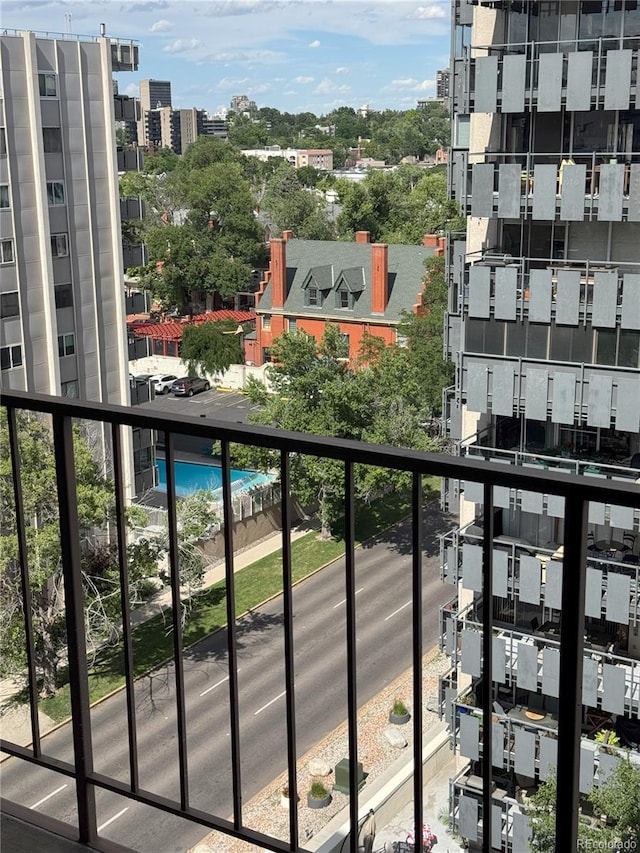 777 N Washington St Unit 1007, Denver, CO 80203 - balcony with a view of city and view of pool area