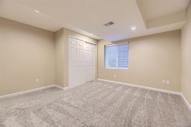 9975 Blackbird Cir, Highlands Ranch, CO 80130 - unfurnished bedroom featuring carpet floors, recessed lighting, and a closet