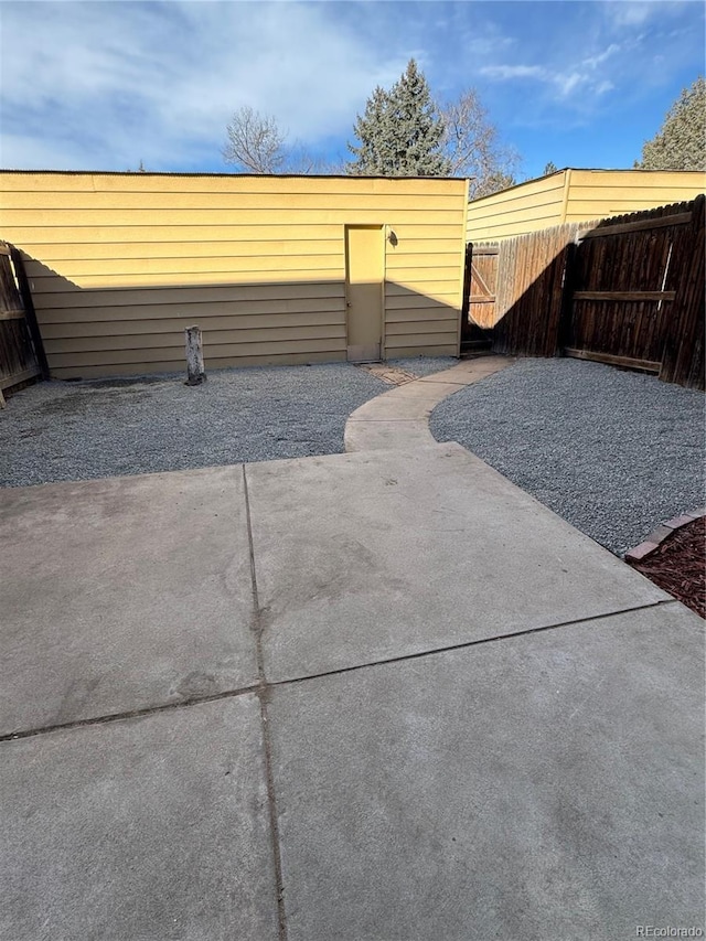 view of patio / terrace with fence