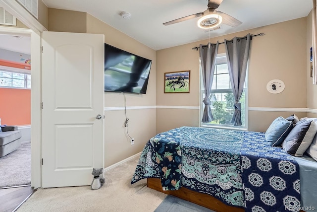 24748 E Layton Pl, Aurora, CO 80016 - carpeted bedroom featuring a ceiling fan and baseboards