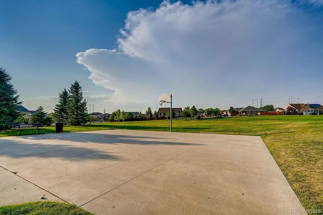 24748 E Layton Pl, Aurora, CO 80016 - view of basketball court with community basketball court and a yard