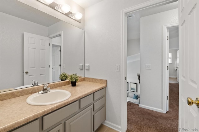 bathroom featuring vanity