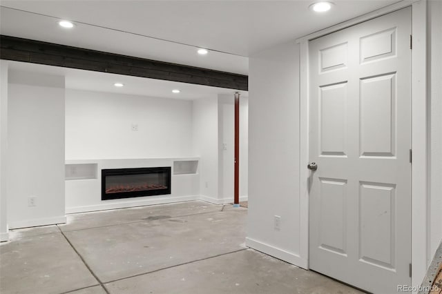 view of unfurnished living room